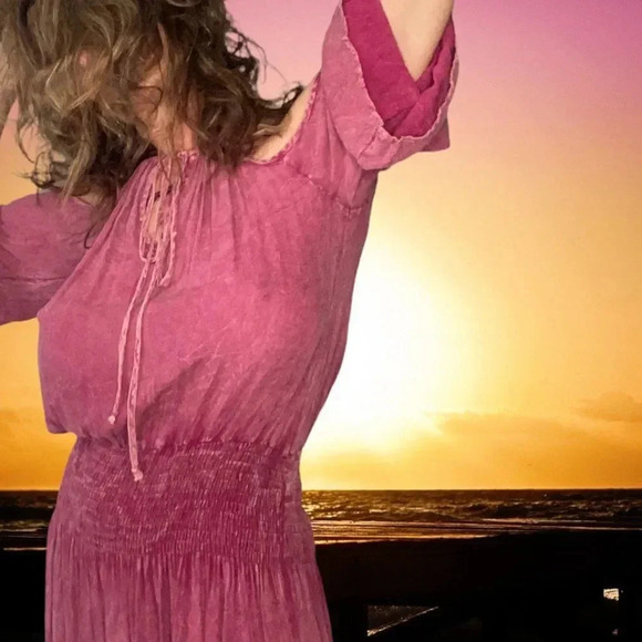 Flying Tomato Cold Shoulder Mini Dress Medium Cranberry/Maroon Size Medium - Picture 15 of 16